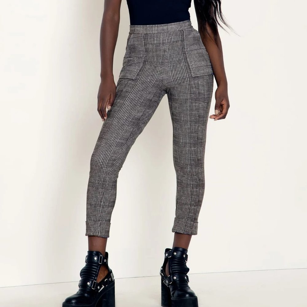 Tweed Mono Cuffed Pants